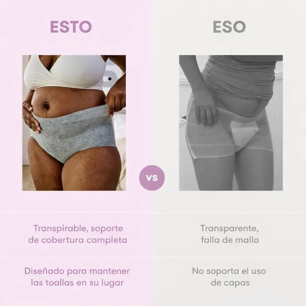 Blumers posparto desechables Frida Mom – sin costuras y con soporte elástico., foto 4