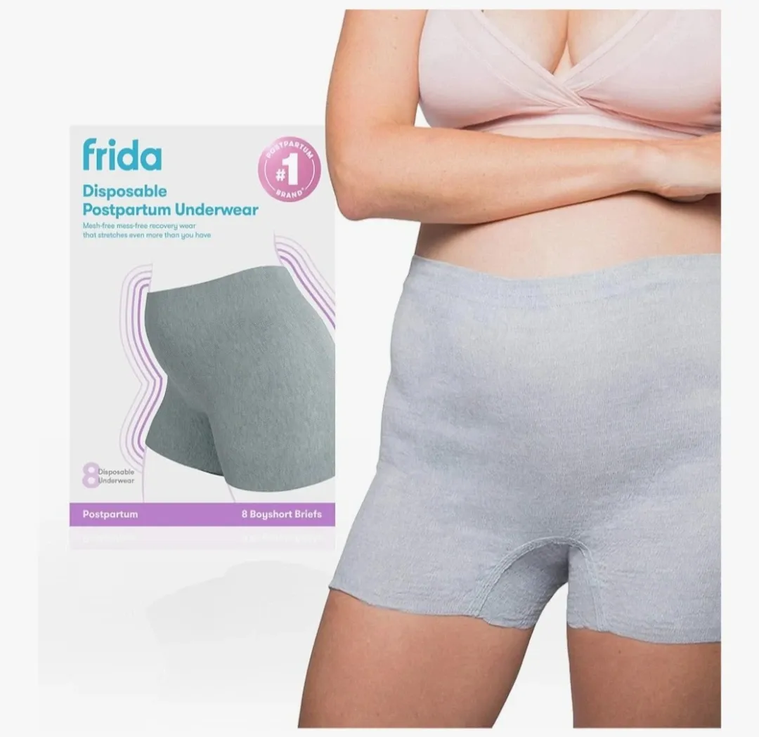 Blumers posparto desechables Frida Mom – sin costuras y con soporte elástico.