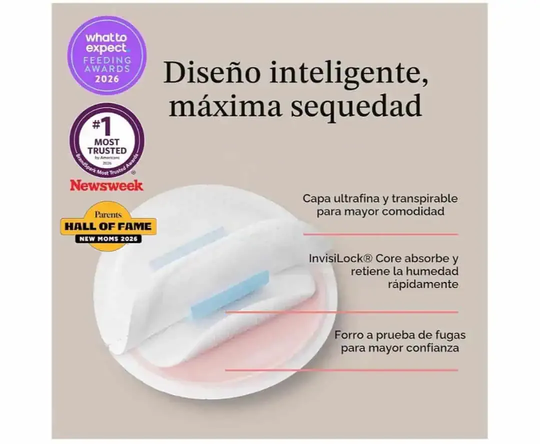 Protectores para lactancia Lansinoh Stay Dry 100 Almohadillas desechables, foto 3