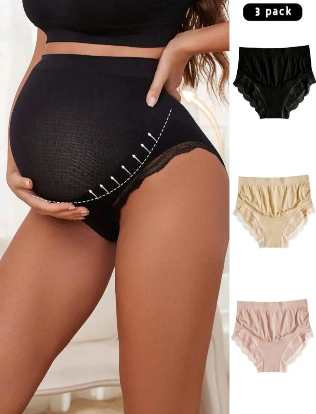 Set de 3 blumer embarazo