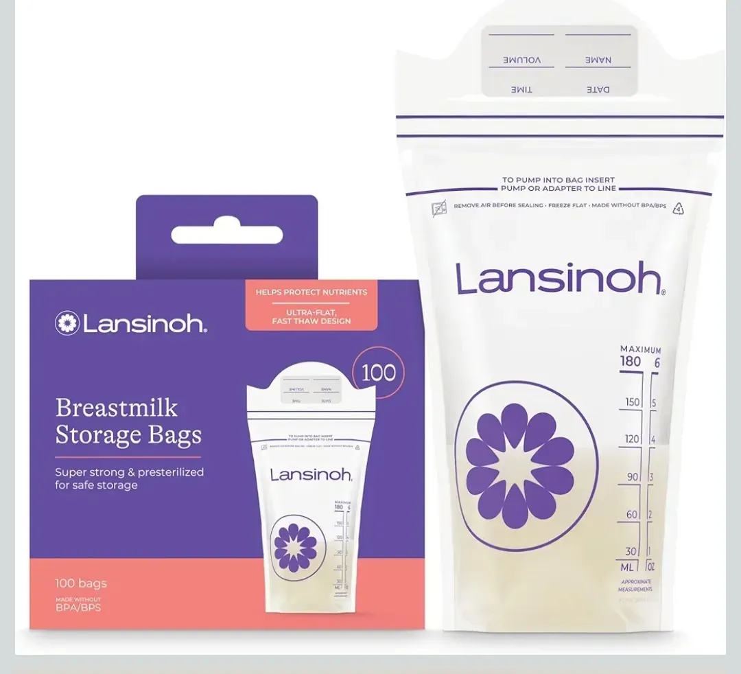 Lansinoh Bolsas de almacenamiento de leche materna, 100 unidades