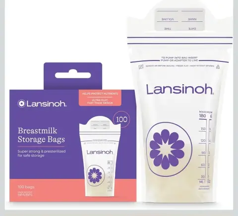 Lansinoh Bolsas de almacenamiento de leche materna, 100 unidades