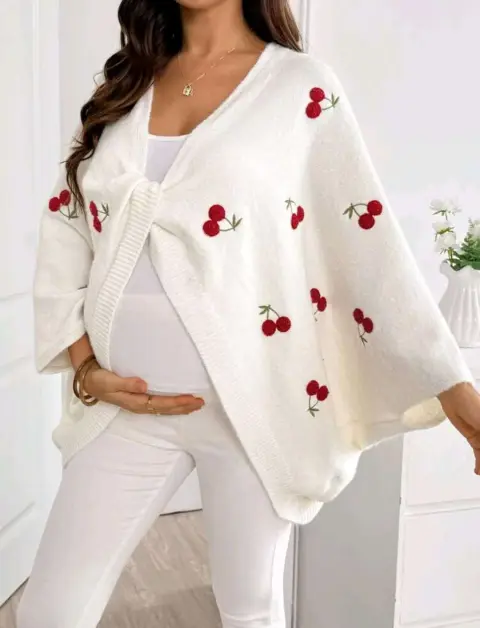 Poncho cerezas