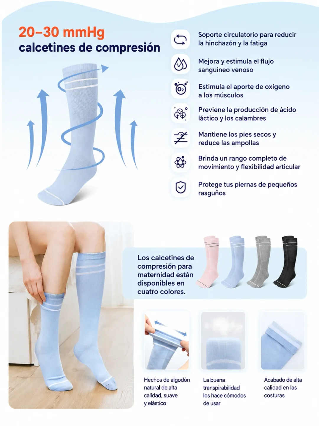 Medias de compresión de 20 a 30 mmHg, foto 2